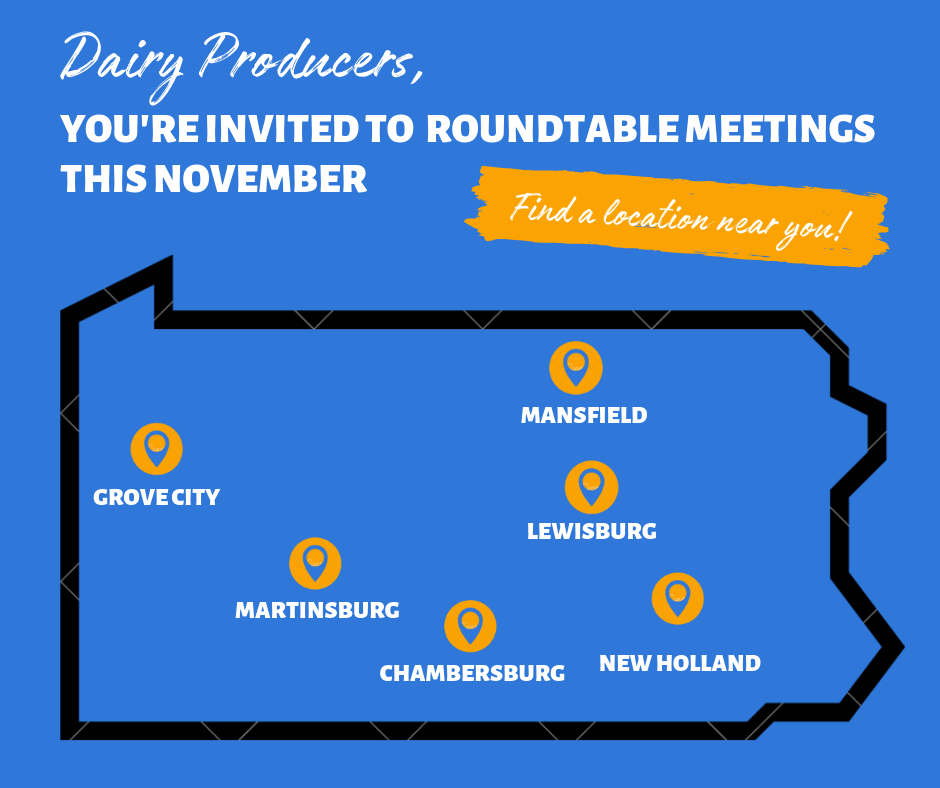 Roundtable meetings will be held this November in six locations across Pennsylvania