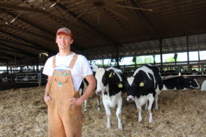George, a 2019 on-farm intern