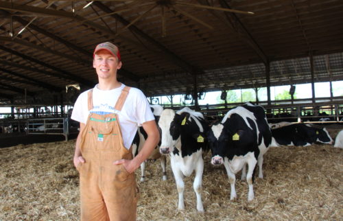 George, a 2019 on-farm intern